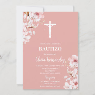 Invitation Palo de Rosa bautismo