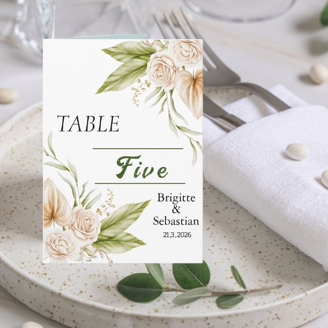 Invitation Pampas Delicate de Boho plié Mariage photo Non (Créateur téléchargé)