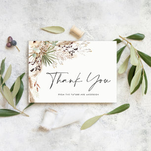 Invitation Pampas douche nuptiale herbe moderne boho élégant