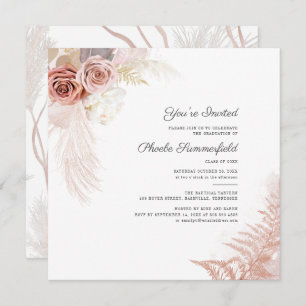 Invitation Pampas Graduation 2024 Party