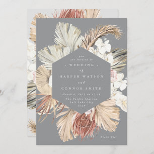 Invitation Pampas Gris Ultimate Grass Floral Tropical Jungle