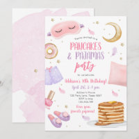 Pancakes Pajamas Slepover Fête du bois d'oeuvre An