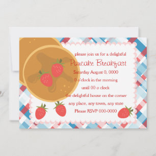 Invitation Pancarte aux fraises
