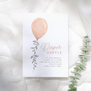 Invitation Pancarte de tirage au sort de couche pour verdure 