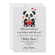 Panda avec un coeur - Peinture d'amour adorable