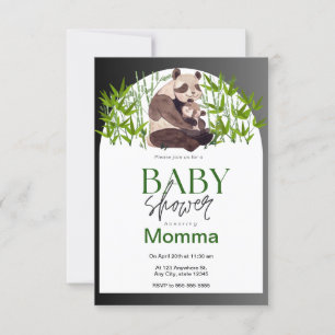 Invitation Panda Baby shower