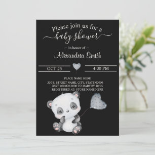 Invitation Panda bébé   BABY SHOWER