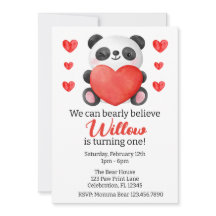 Panda Girl with Heart Valentine Premier anniversai