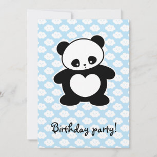 Invitation Panda Kawaii
