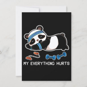 Invitation Panda Workout Gym My Everything
