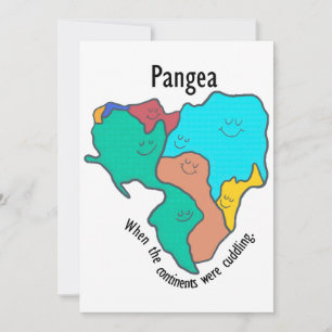 Invitation Pangea Continents Cuddin Multicolor