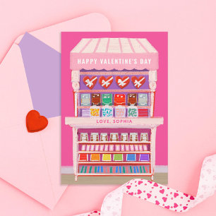 Invitation Panier à bonbons Illustré Valentine Classroom Phot