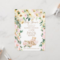 Panier bébé mignonne Baby shower floral