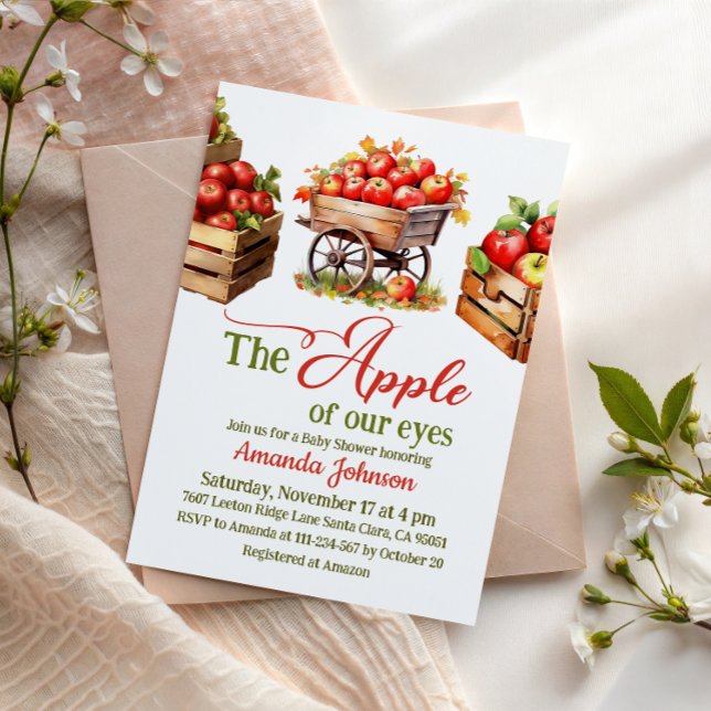Invitation Panier de Marché d'Automne de la Pomme de Mes Yeux (Créateur téléchargé)