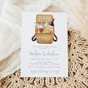 Invitation Panier de panier de pique-nique moderne