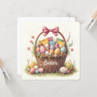Panier de Pâques coloré Art