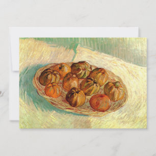 Invitation Panier de pommes à Pissarro par Vincent van Gogh