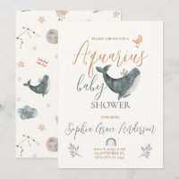 Panneau Aquarius Zodiac baby shower