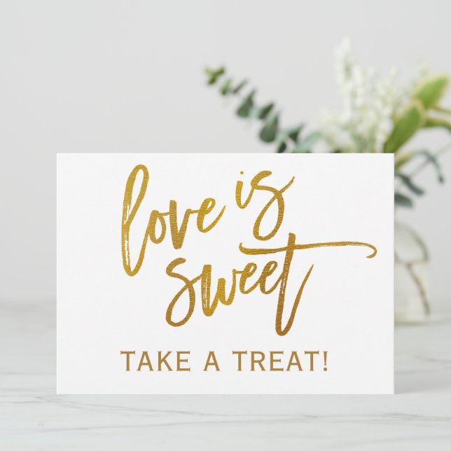 Invitation Panneau de bar / buffet de bonbons de mariage 5X7  (Debout devant)