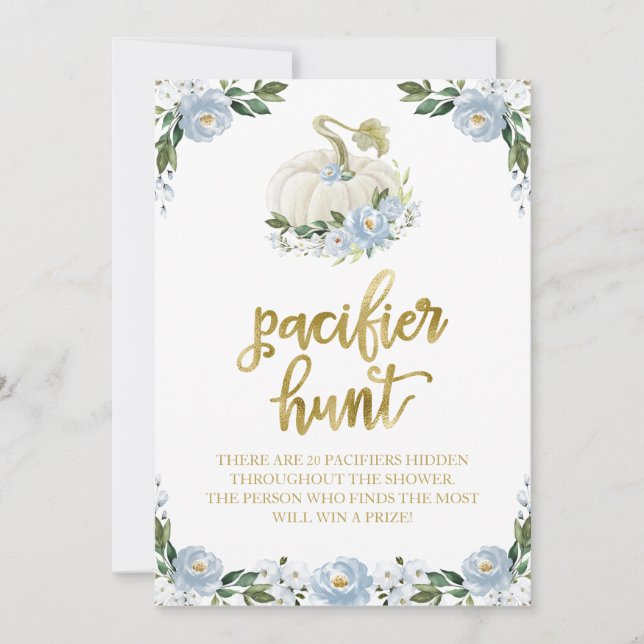 Invitation Panneau de jeu de chasse à la tétine pour garçon,  (Devant)