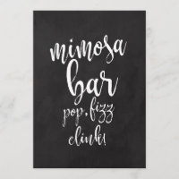 Panneau de mariage abordable Mimosa Bar sur tablea