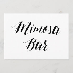 Invitation Panneau de mariage de style calligraphique « Mimos