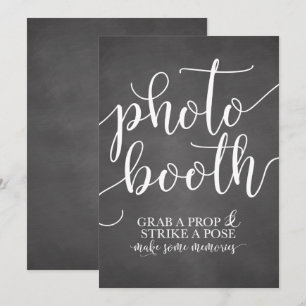 Invitation Panneau de mariage Photobooth - Prenez un accessoi