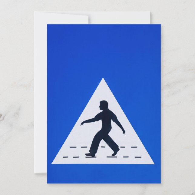 Invitation Panneau de passage pour piétons omanais - Mascate, (Devant)