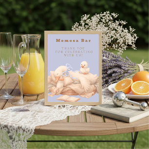 Invitation Panneau de table Blue A Silly Goose "Momosa" Mimos