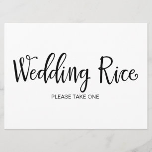 Invitation Panneau d'envoi du riz mariage