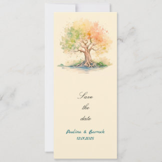 Invitation panneau d'invitation de piédestal d'arbre futurist