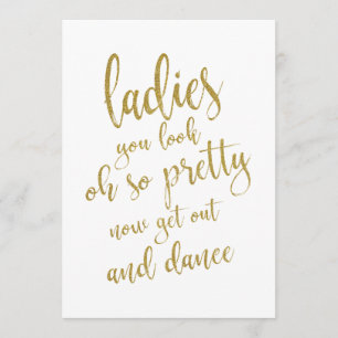 Invitation Panneau Mariage abordable pour les dames Salle de 
