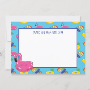 Invitation Panneau plat Motif de flotteurs de pool