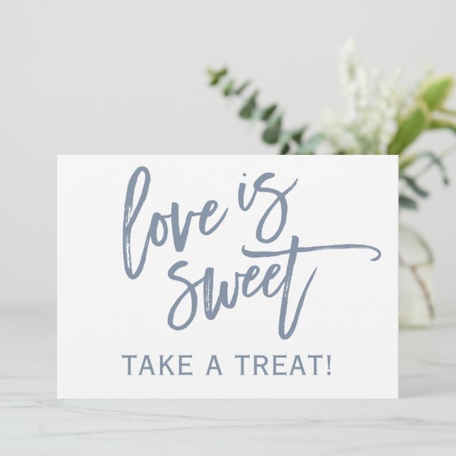 Invitation Panneau pour bar / buffet de bonbons de mariage 5X (Debout devant)