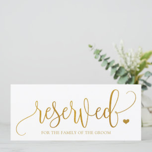 Invitation Panneau Suspendu de Réservation de Mariage - Faux