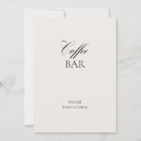 Panneau Vintage gris clair de la barre de café