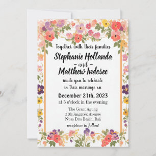 Invitation Pansies comme Amour Souvenir & Joie libre-spiritue