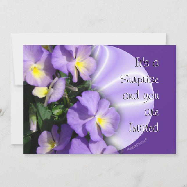 Invitation Pansy 1023 Invitation-personnaliser pour n'importe (Devant)
