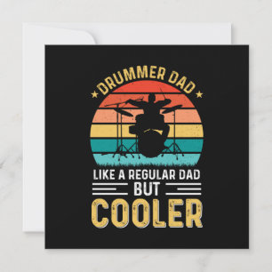 Invitation Papa batteur