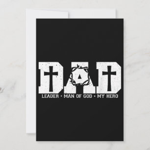 Invitation Papa bénit Croix chrétienne religieuse Papa