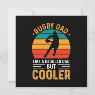 Invitation Papa de rugby
