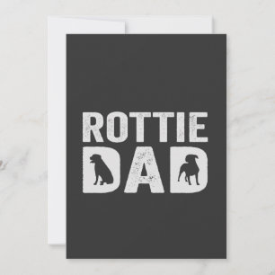 Invitation Papa Rottweiler Cadeau drôle de la fête des pères 
