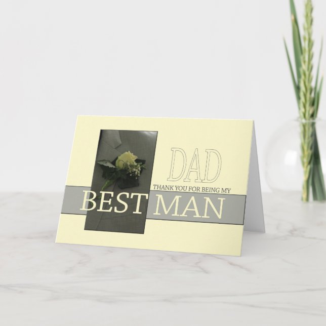 Invitation Papa S'il te plaît, sois le meilleur homme - invit (Devant)