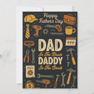 Invitation Papa vintage dans les draps Papa Fête des pères Do