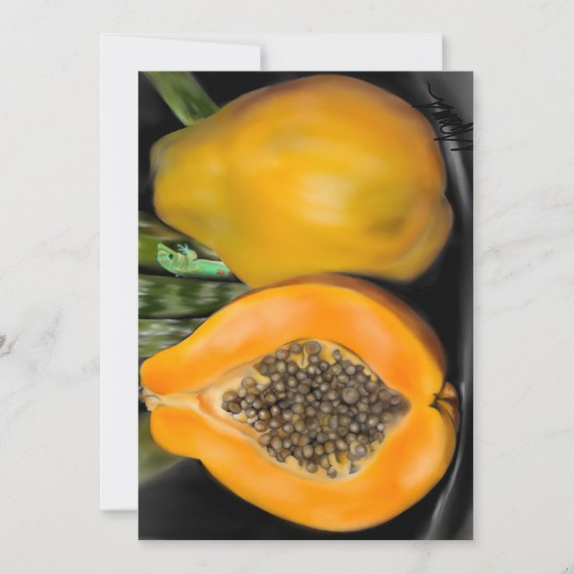Invitation Papaya Gecko (Devant)