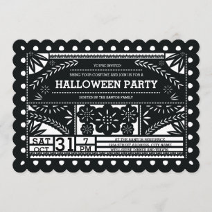 Invitation Papel Picado Halloween Party
