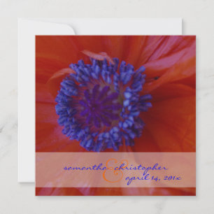 Invitation Papes rouges/invitations de mariage