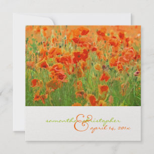 Invitation Papes rouges/invitations de mariage