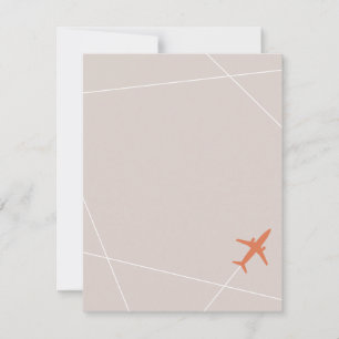 Invitation Papeterie Jet Set - Sable