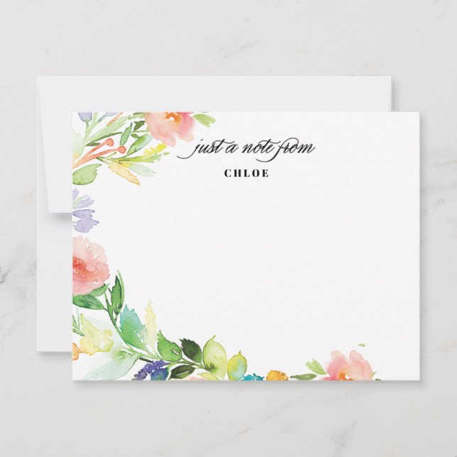 Invitation Papeterie personnalisée par | florale d'auvent de (Devant)